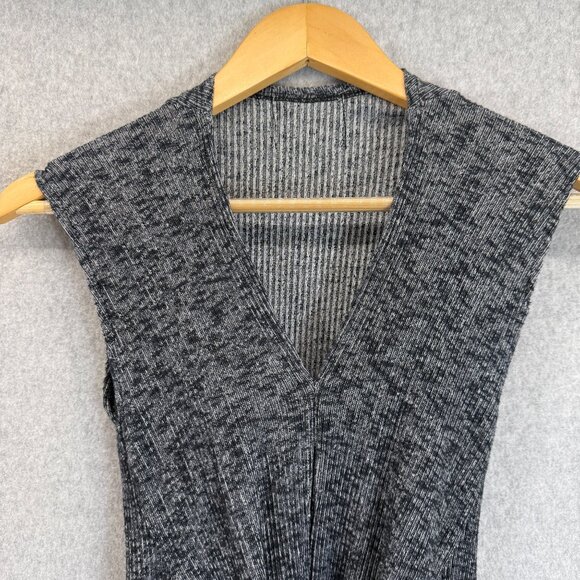 Vena Cava Womens Tank Midi Dress Blue White Ribbed V- Neck Tie Waist Size XS (?) - Picture 3 of 16